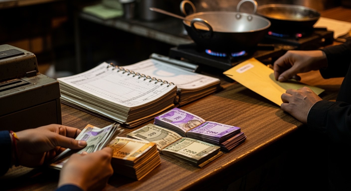 Dhaba cash management when you're the single owner — paper-only system that passes audit